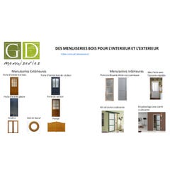 Porte Coulissant Atelier blanc H204 x L73 + SYSTEME de galandage et kit de finition inclus GD MENUISERIES 3