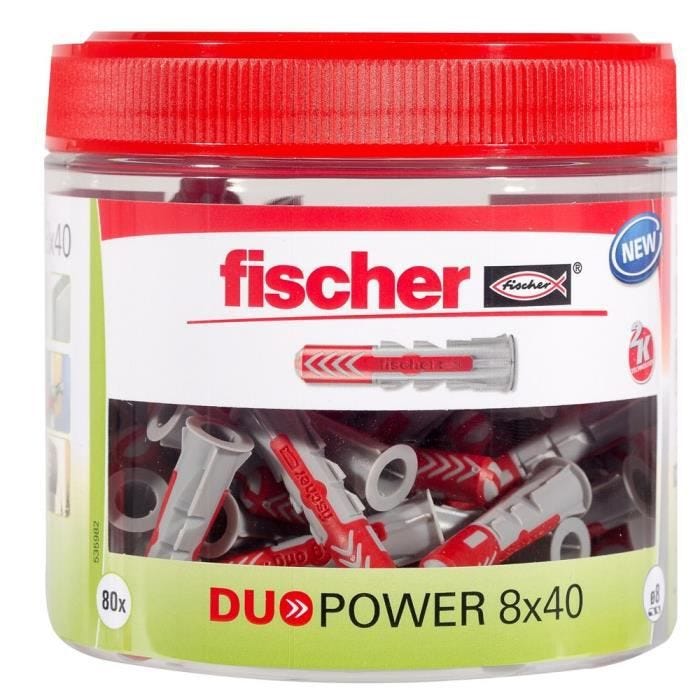 Fischer DUOPOWER 8x40 Cheville 2 éléments 40 mm 8 mm 535982 80 pc(s) 4