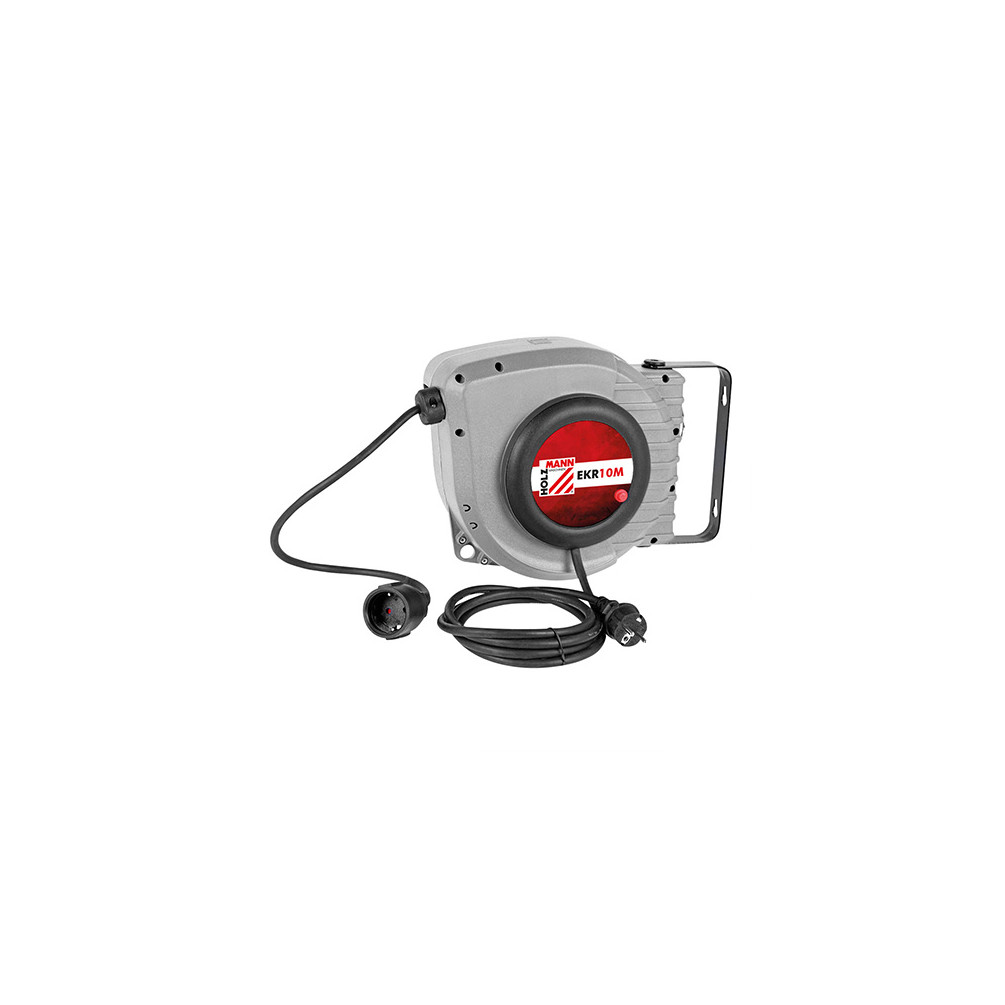 Enrouleur de câble électrique 10 m + 1 m - IP20 H05VV-F3G1.5