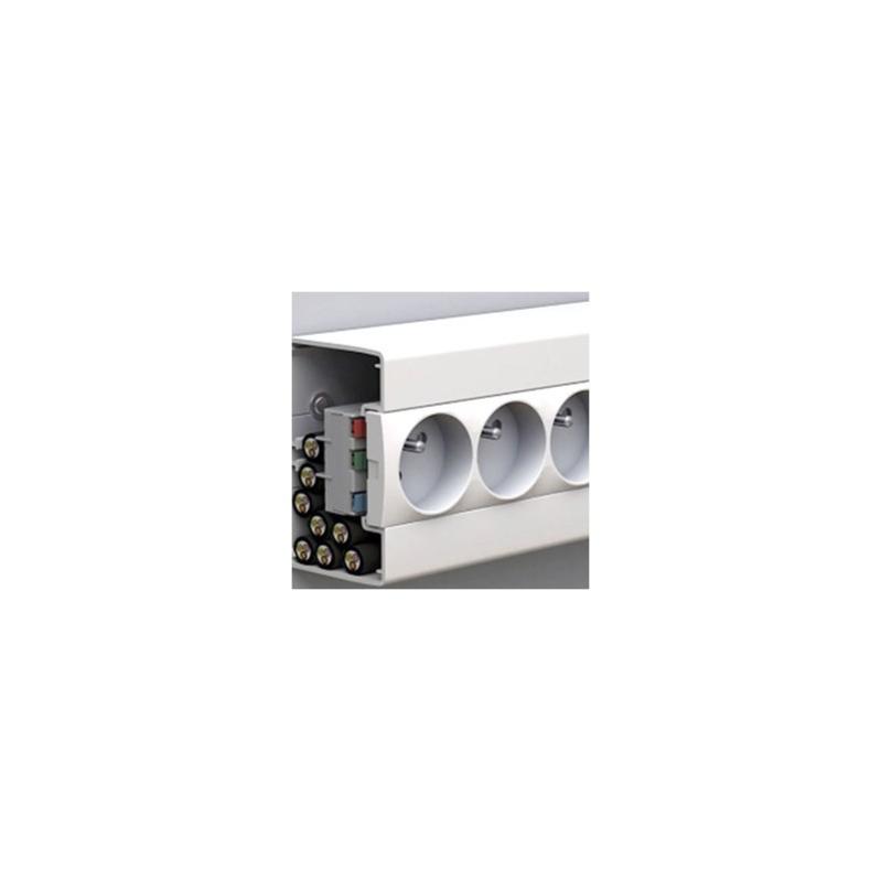 Goulotte PVC Optiline 45 à clipsage direct - L95 x H55mm