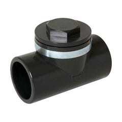 Clapet anti-retour PVC Pression - anthracite - Ø 50 mm CARJ 0