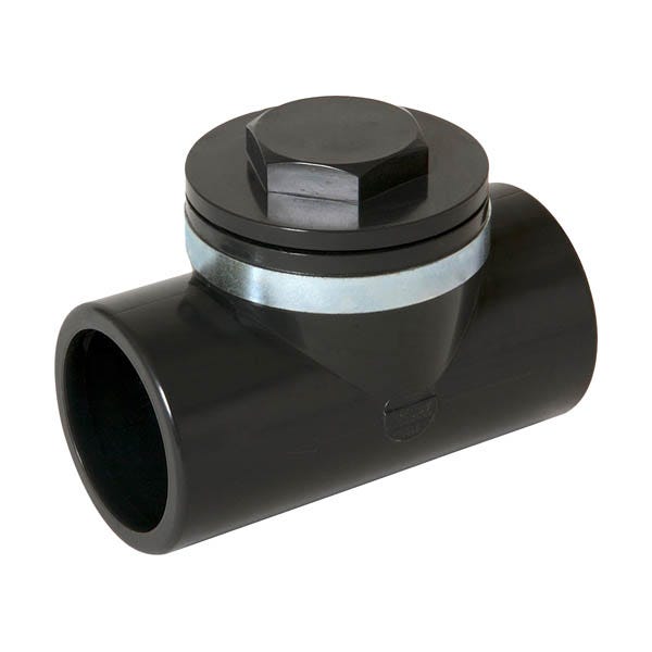 Clapet anti-retour PVC Pression - anthracite - Ø 50 mm CARJ 0