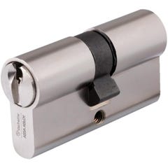 Cylindre double de sûreté 30 x 50 en laiton poli - Profil européen s'entrouvrant sur numéro UA1001 - Série V5 7100 2