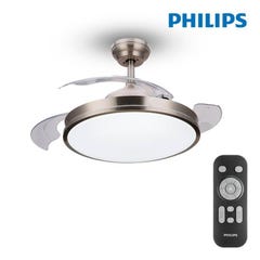Ventilateur de Plafond avec Lumière Philips Atlas Nikel 450 lm 28 W 2