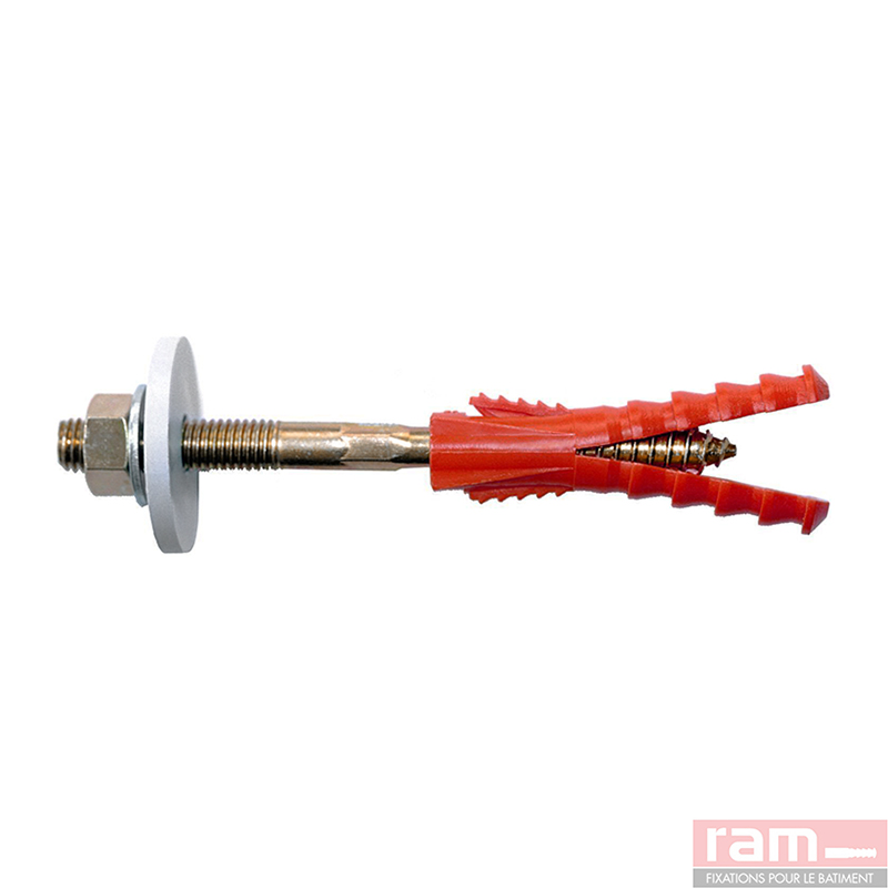 FIXATION C.Eau 10x120 pp Rond.plate