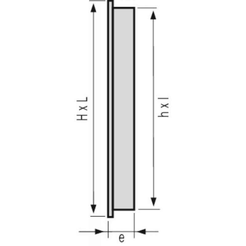 NICOLL Grille rectangulaire moustiquaire passage de 150 cm² 2
