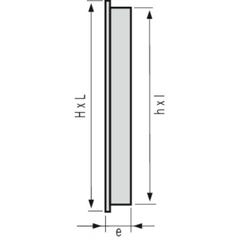 NICOLL Grille rectangulaire moustiquaire passage de 150 cm² 2