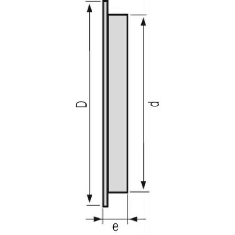 Grille de ventillation ronde à encastrer Ø 175 mm 2
