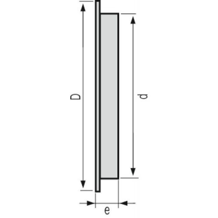 Grille de ventillation ronde à encastrer Ø 175 mm 2