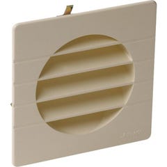 Grille de ventilation extérieures coloris blanc Ø 160 mm - spéciale façade - GETM pour tubes PVC et gaines 3