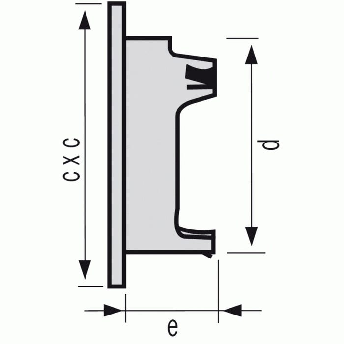 Grille de ventilation extérieures coloris blanc Ø 160 mm - spéciale façade - GETM pour tubes PVC et gaines 1