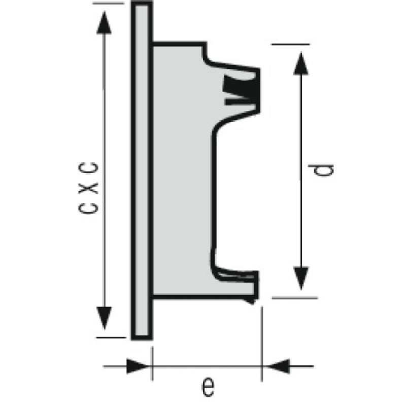 Grille de ventilation extérieures coloris blanc Ø 160 mm - spéciale façade - GETM pour tubes PVC et gaines 2