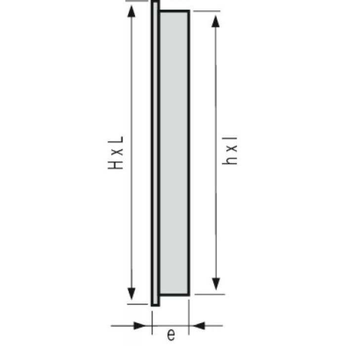 NICOLL Grille rectangulaire moustiquaire passage de 100 cm² 2