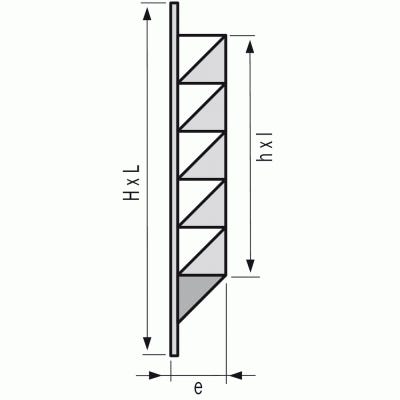 Grille de ventilation carrées à visser ou à coller type b104 - Conforama