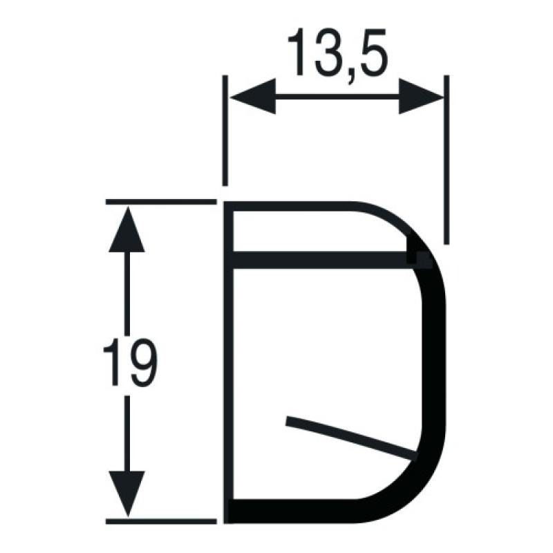 Déflecteur extérieur D321 T pour entrée d'air aérauliques universelles coloris blanc boîte de 10 2