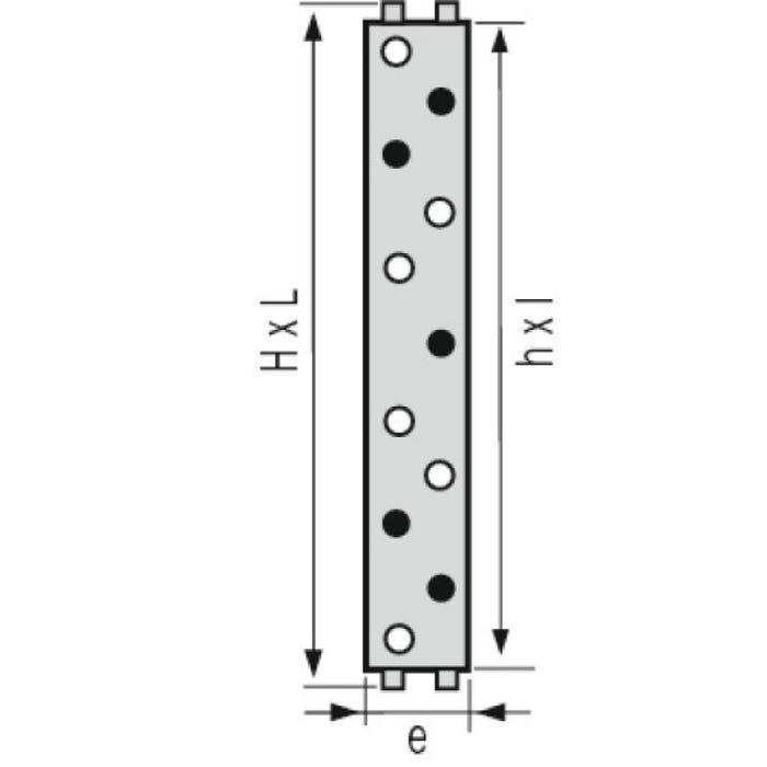 Grille de ventilation extérieure à combinaison à sceller type M114 2