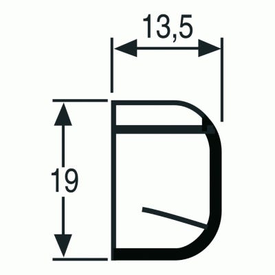 Déflecteur extérieur D321 T pour entrée d'air aérauliques universelles coloris marron boîte de 10