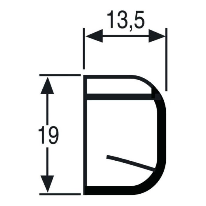 Déflecteur extérieur D321 T pour entrée d'air aérauliques universelles coloris marron boîte de 10 2