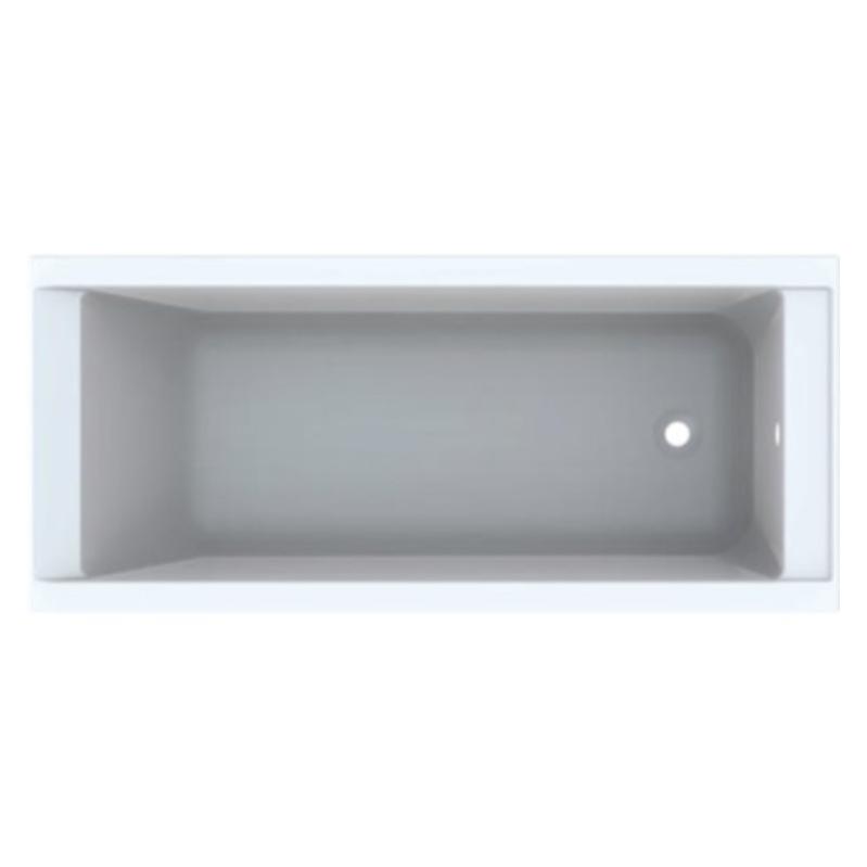 Baignoire acrylique Prima Style Geberit - 1800x 800mm - Sur pieds - À encastrer - Blanc