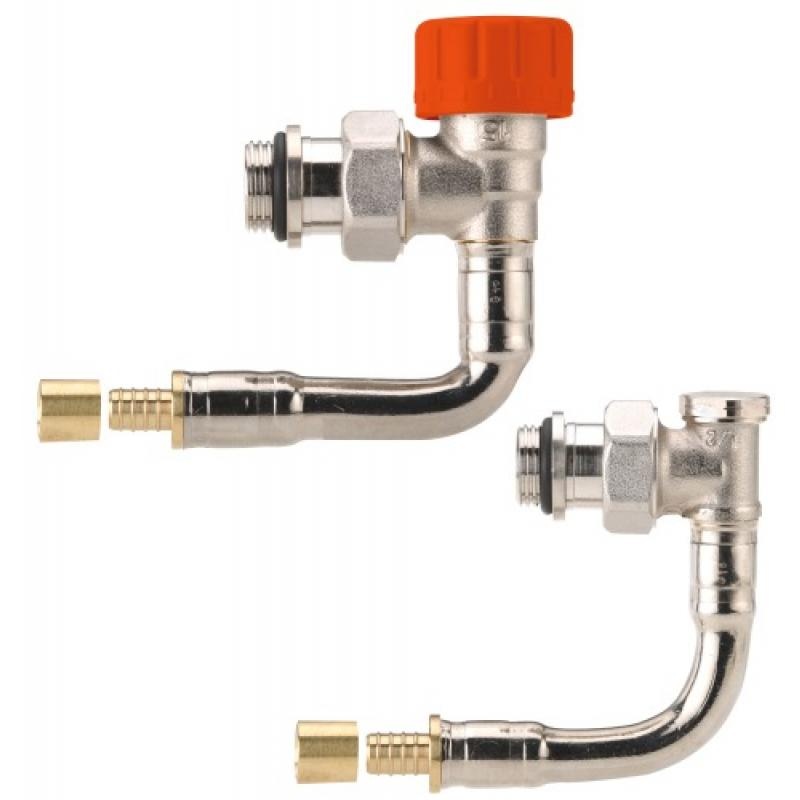 Kit de robinetterie thermostatique hydrocablé 1/2 Ø12 M30 à Kv réglable - équerre court à glissement C565PG