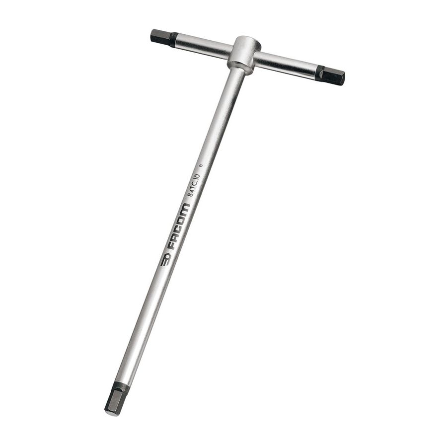 Clé mâle en 'T' 6 pans métriques diamètre 2,5mm longueur 125mm - FACOM - 84TC.2.5
