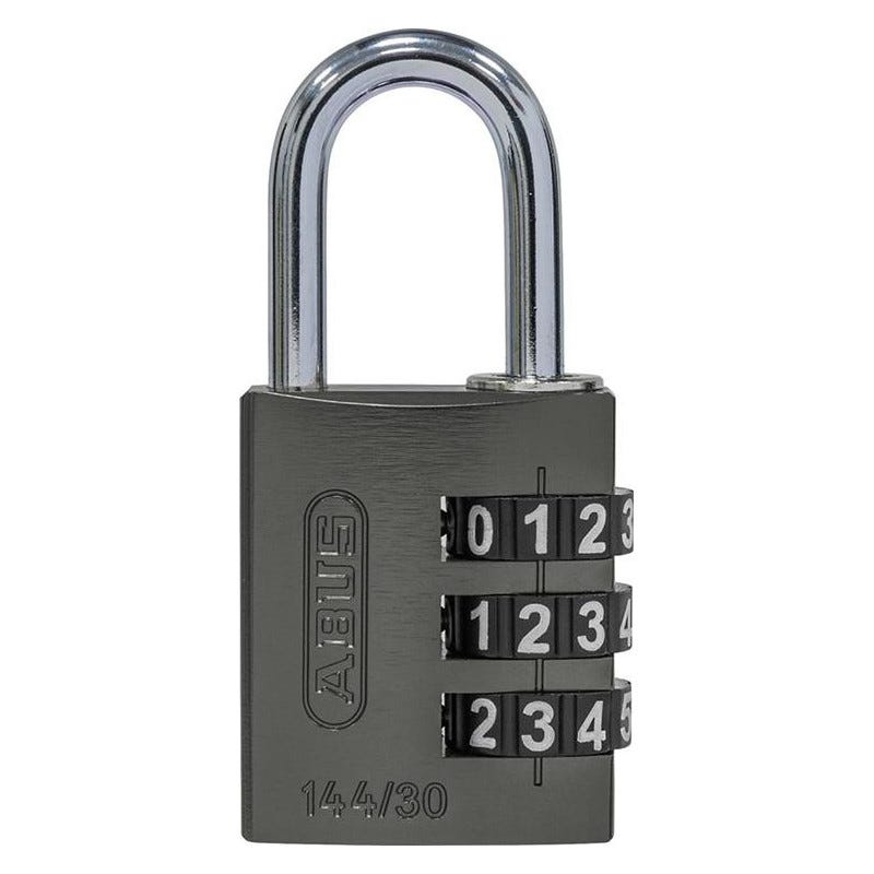 Cadenas à chiffres 144/30 titanium Lock-Tag 0