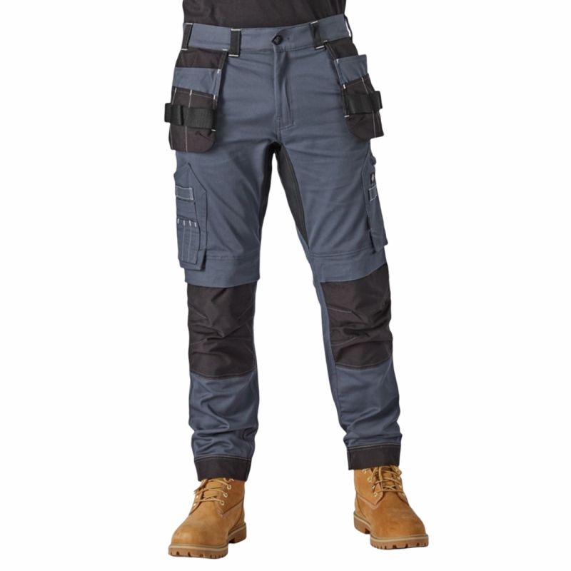 Dickies - Pantalon de travail Homme holster UNIVERSAL FLEX gris noir - Gris / Noir - 43