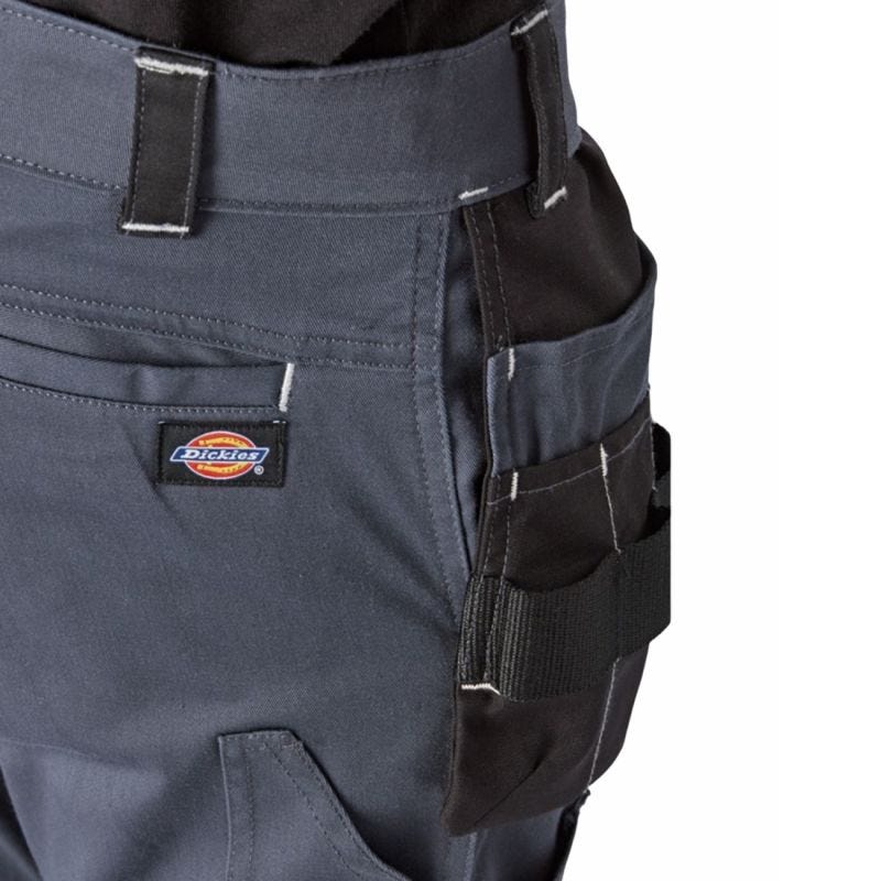 Dickies - Pantalon de travail gris noir holster UNIVERSAL FLEX - Gris / Noir - 43 2