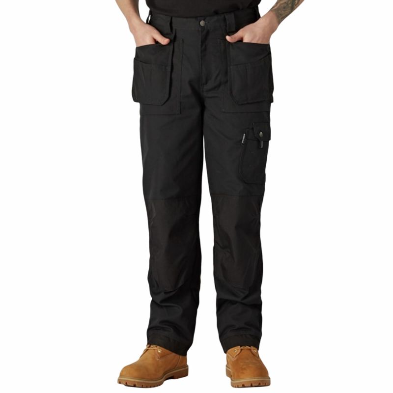 Dickies - Pantalon de travail Homme EISENHOWER multi poches noir - Noir - 43