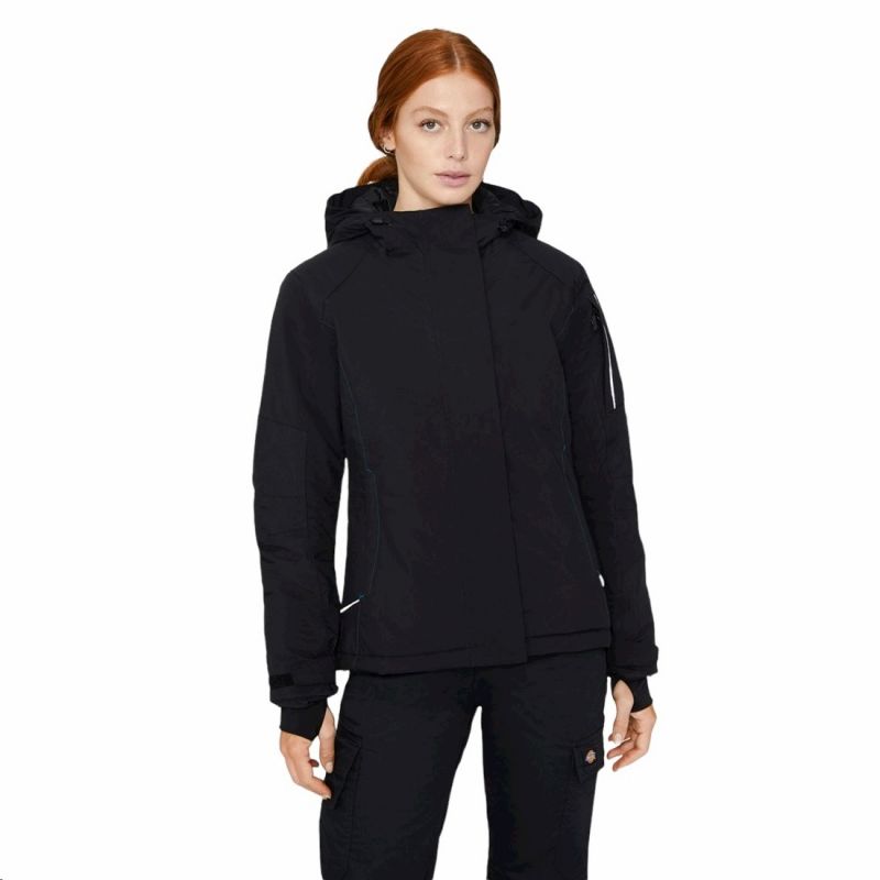 Dickies - Veste de travail Femme imperméable PERFORMANCE noire - Noir - M