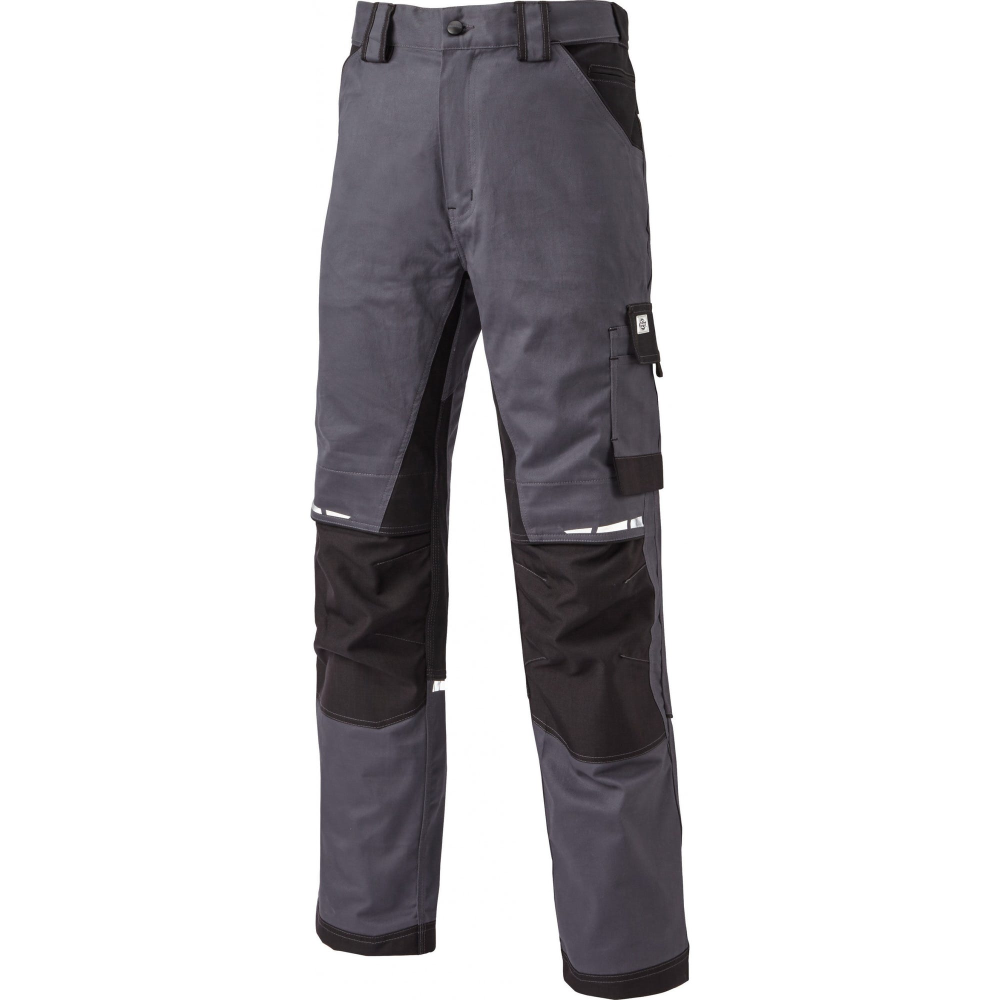 Dickies - Pantalon de travail gris noir GDT PREMIUM - Gris / Noir - 43 5