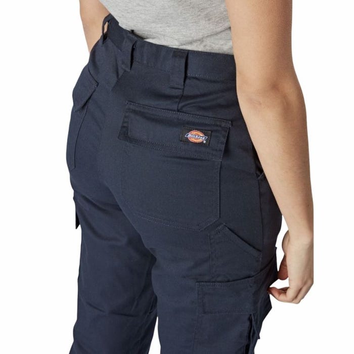 Dickies - Pantalon de travail pour femmes bleu marine EVERYDAY FLEX - Bleu Marine - 36 4