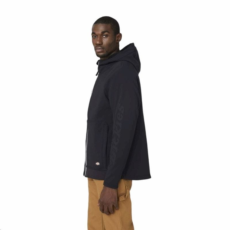 Dickies - Sweat-shirt à capuche zippé 1/4 noir MOMENTUM - Noir - XL 0
