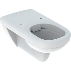 Keramag Renova Nr. 1 Comfort WC suspendu, chasse deau profonde, sans rebord, 4,5/6 l, design anguleux, 208560, Coloris: Blanc 1