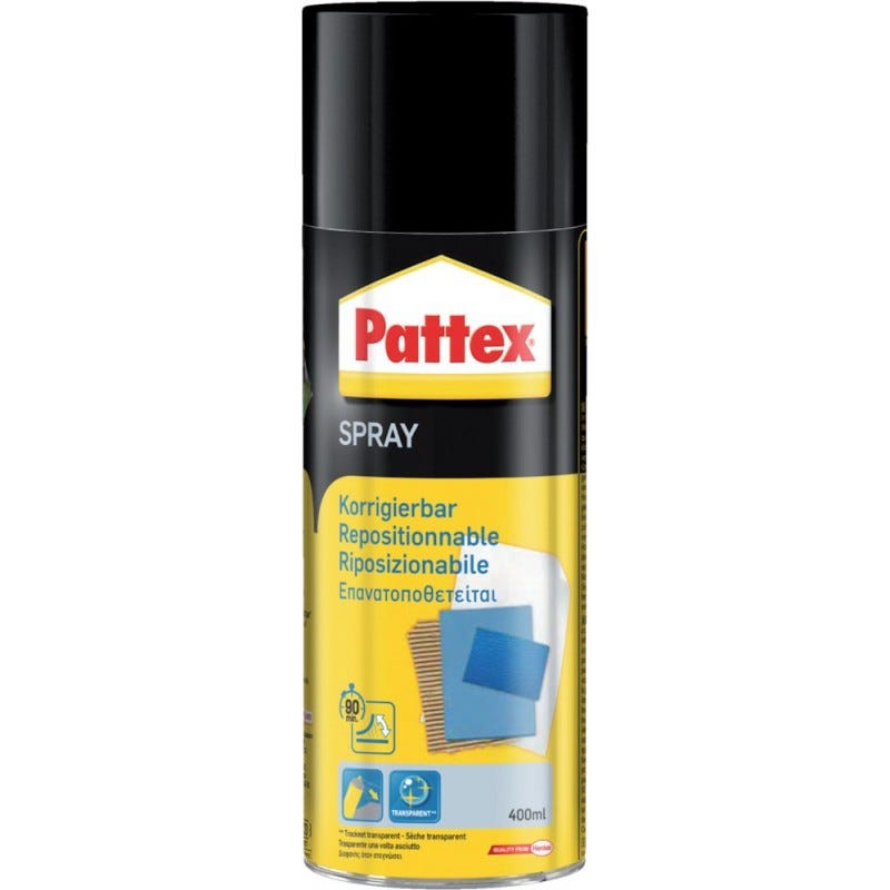 Pattex Power Spray colle repositionable 400ml (Par 6) 0