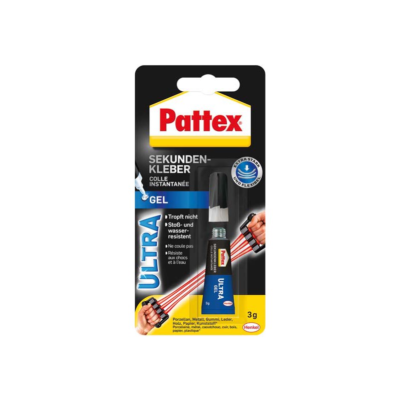 Pattex Colle instantanée Ultra Gel, 10 g, (Par 12)