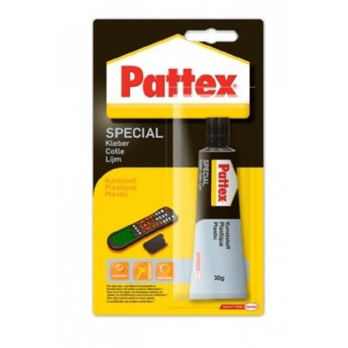 Colle transparent spécial plastique PVC multi matériaux PATTEX 0