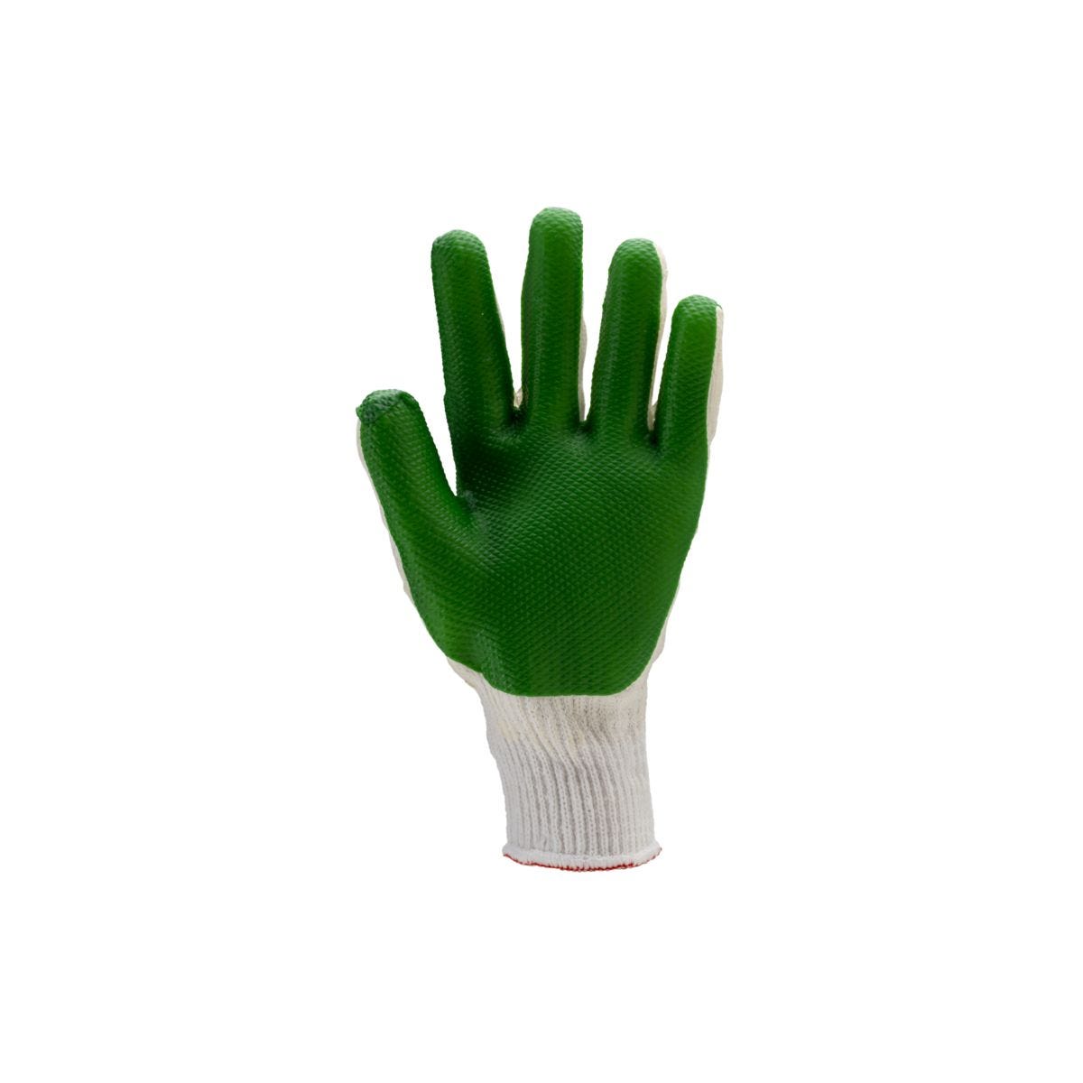 Gants blanc latex vulcanisé vert - Coverguard - Taille XL-10 1