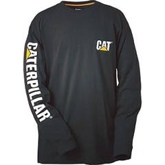 Tee-shirt de travail manches longues Caterpillar Bannière Noir XXL 0