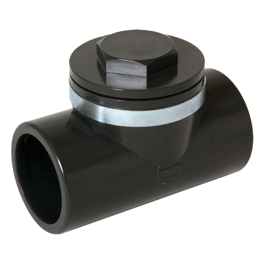 Clapet anti-retour PVC pression 90° D32 - NICOLL - CARF 0