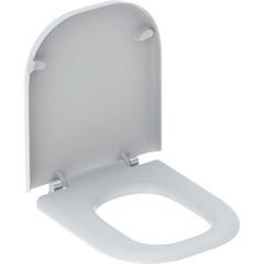 Siège de WC Keramag Renova Nr. 1 Comfort , sans barrière, design carré, fixation par le bas, 572830000, 0