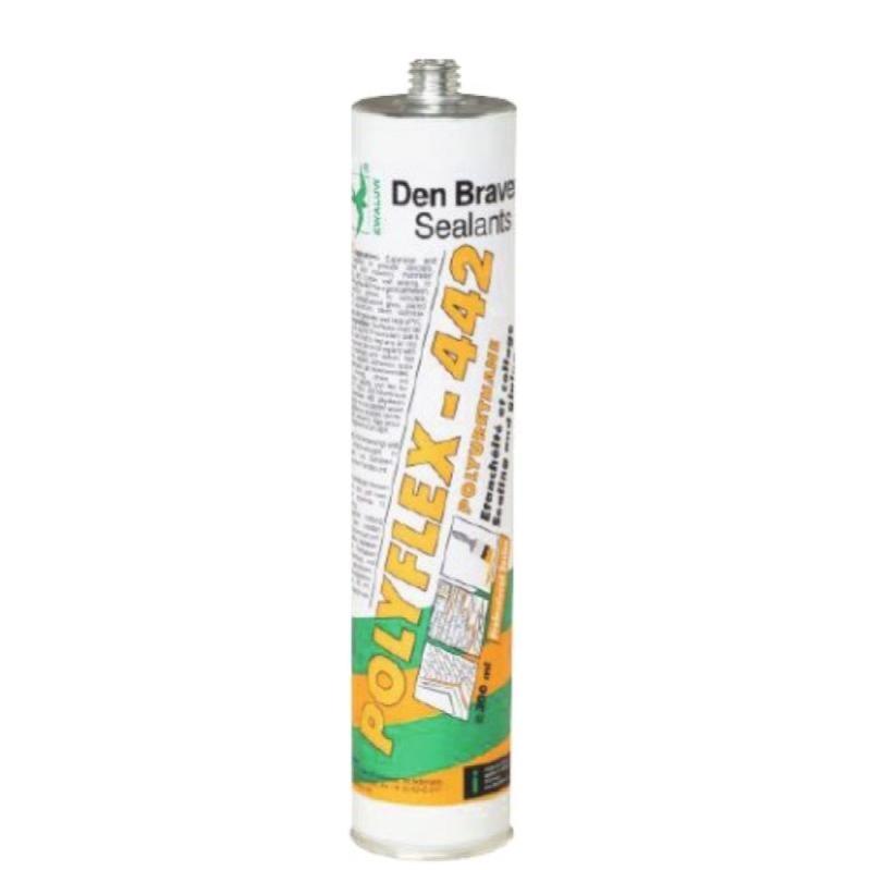Masticcolles polyuréthane bâtiment Polyflex 442 coloris gris cartouche de 300 ml