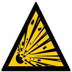 Panneau Danger d'explosion - Rigide Triangle 300mm - 4200040 0