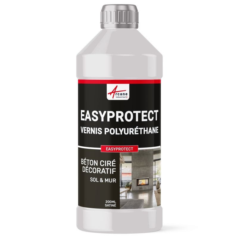 VERNIS PU BETON CIRE SOLS - EASYPROTECT - 2 m² - MateARCANE INDUSTRIES 3