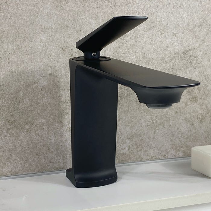 Robinet mitigeur lavabo moderne Noir - Tureis 1