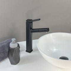 Robinet mitigeur vasque avec bec extractible Noir- Graffias 1