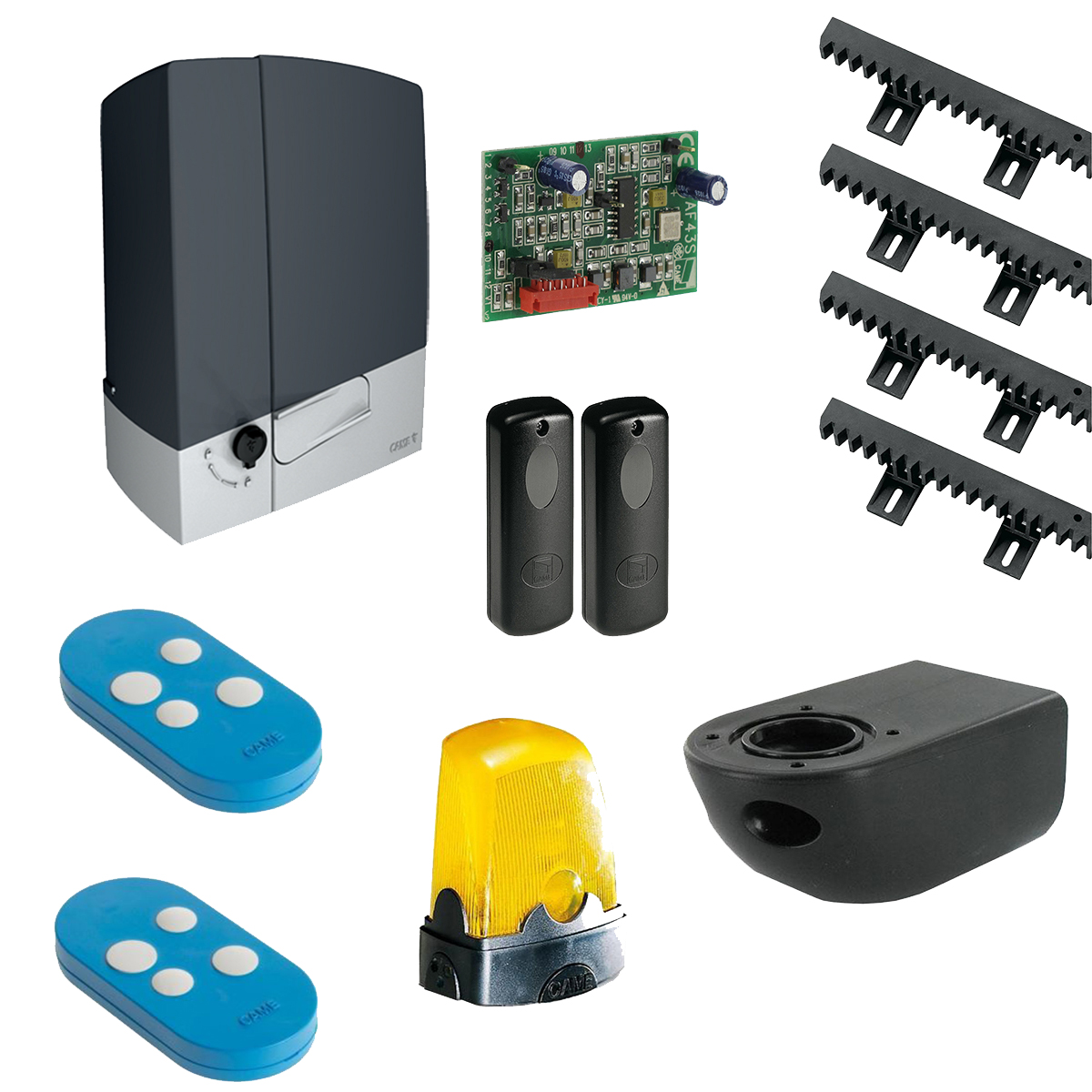 KIT BXV04AGS Motorisation portail coulissant CAME 24V 8K01MS-003 + crémaillère - CAME