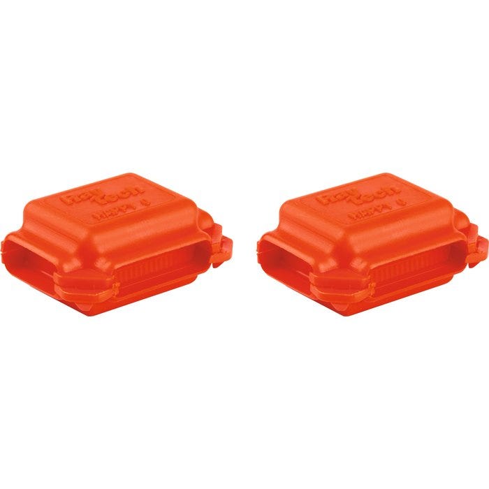 Boîte de jonction de câble Klauke - Pré-remplie au gel - 3 entrées - Orange - Blister de 4 2