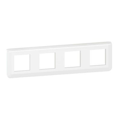 Plaque de finition Blanc MOSAIC 4x2 modules horizontale - LEGRAND - 0