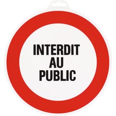 Panneau de signalisation rond Novap - Interdit au public 0